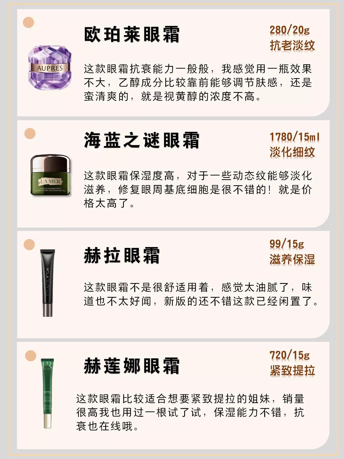 雅诗兰黛眼霜兰蔻196,雅诗兰黛兰蔻眼霜哪个好用