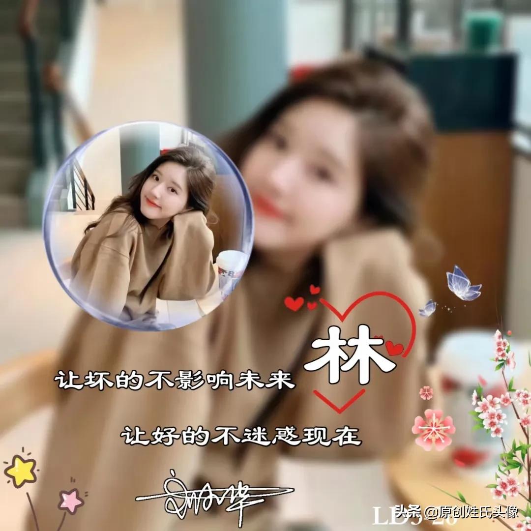 带有岁月可回首的姓氏头像,姓氏头像2024励志最新款