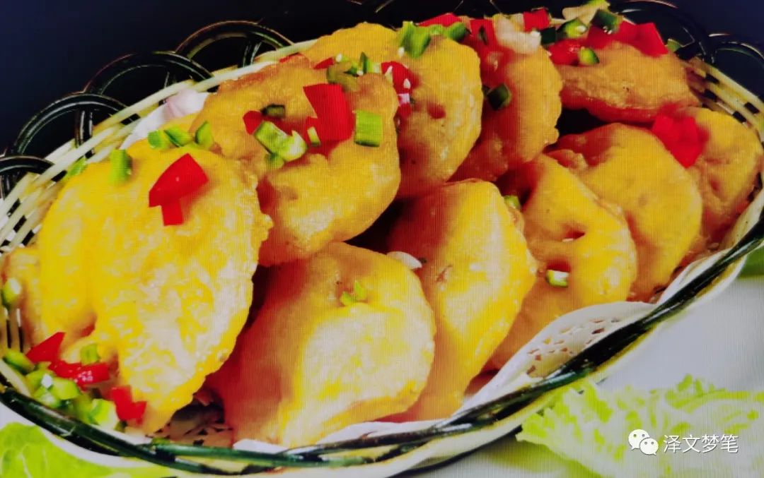 做藕饼的所有材料,外酥里嫩的藕饼