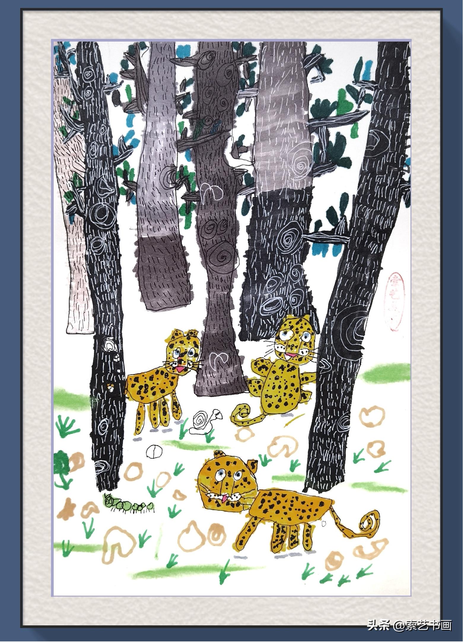 冬眠的小动物创意美术教学,幼儿美术丛林里的狮子美篇