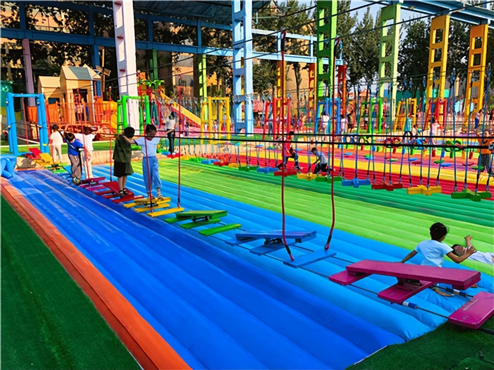 丛林穿越设备多少钱,无动力丛林游乐设备