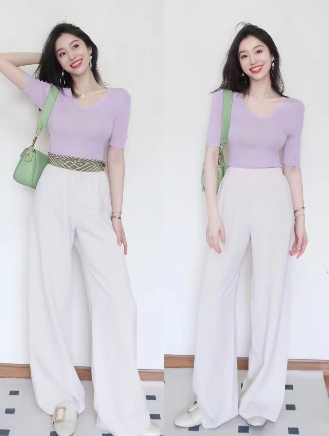 紫色衣服怎么搭配少女更有时尚感,紫色衣服搭配全过程