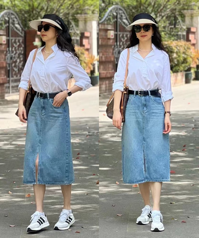 这才是40岁女人流行的夏季打扮,中年妈妈连衣裙夏季50岁左右