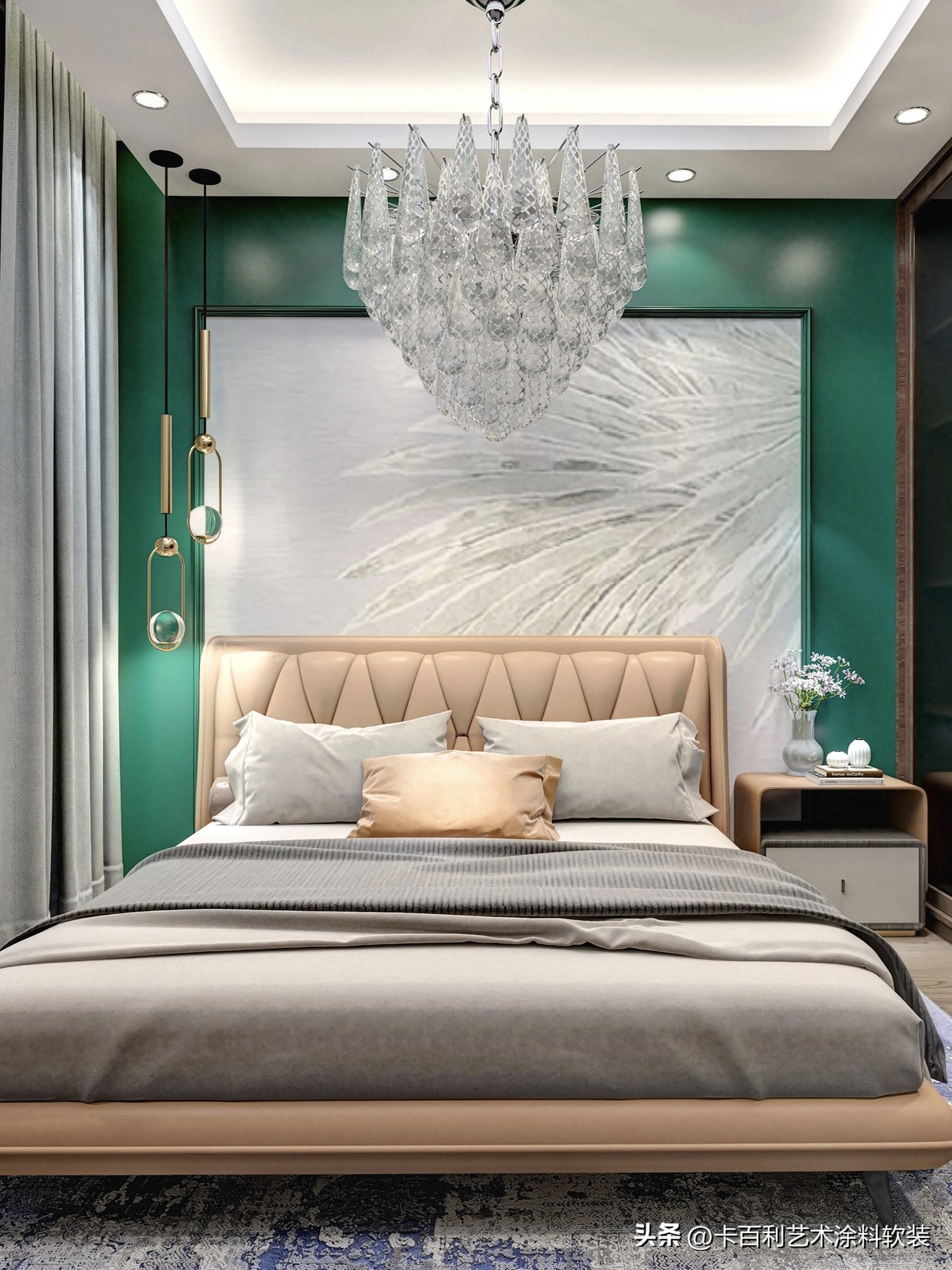 艺术漆大厅用什么颜色窗帘,墙漆颜色与窗帘颜色的搭配