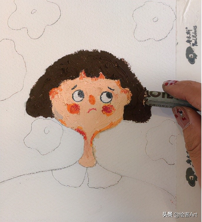 治愈了一切的不可爱图片,油画棒森系小清新插画