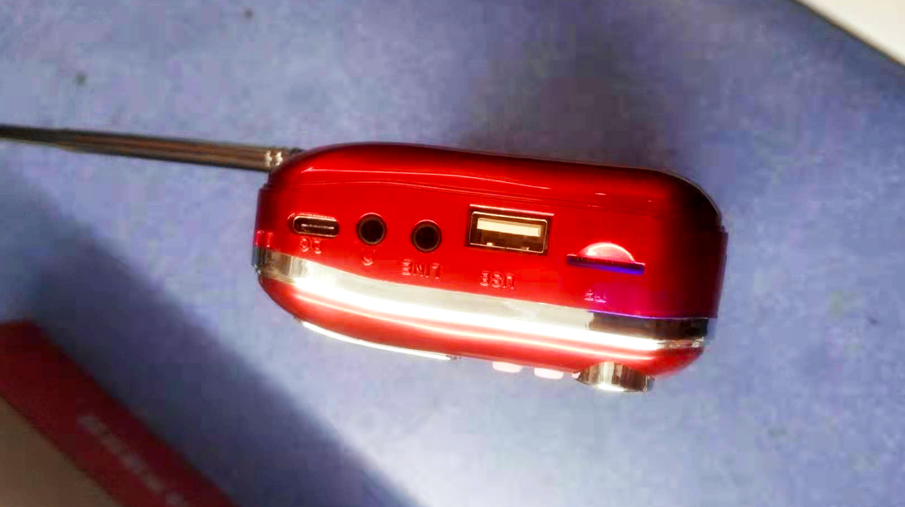 单声道收音机立体声,双喇叭可录音插电蓝牙音箱