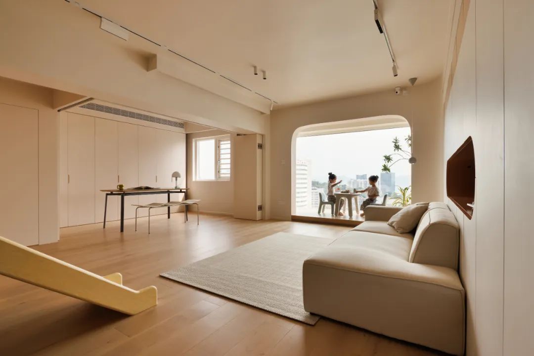 厦门夫妻的143㎡家火了，在客厅建了个游乐园，网友：孩子真幸福