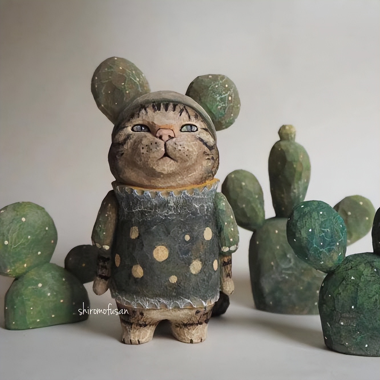 日本艺术家木雕猫,日本木雕艺术家猫