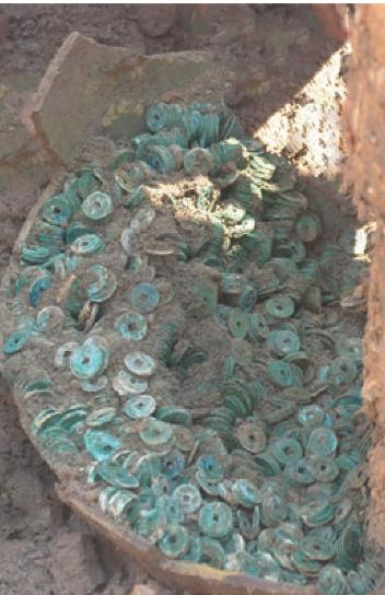 盐城建湖挖出1.5吨铜线,盐城挖出古钱币