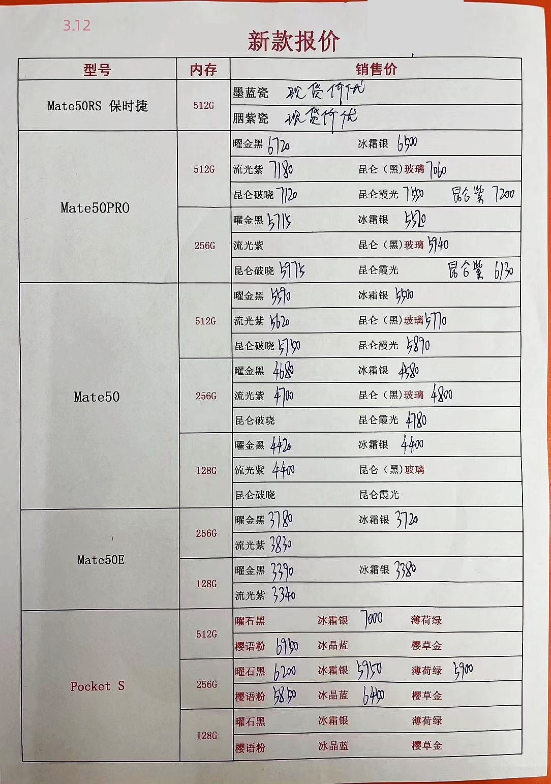 2023年12月手机批发价格一览表,深圳华强北2023年手机7月份报价表