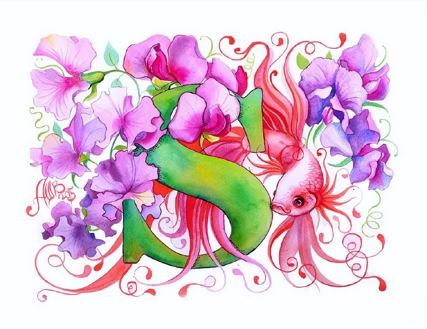 大神级水彩作品看完肯定不后悔,40张笔触狂放的水彩