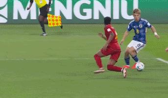 日本队的进球出底线,日本队进球