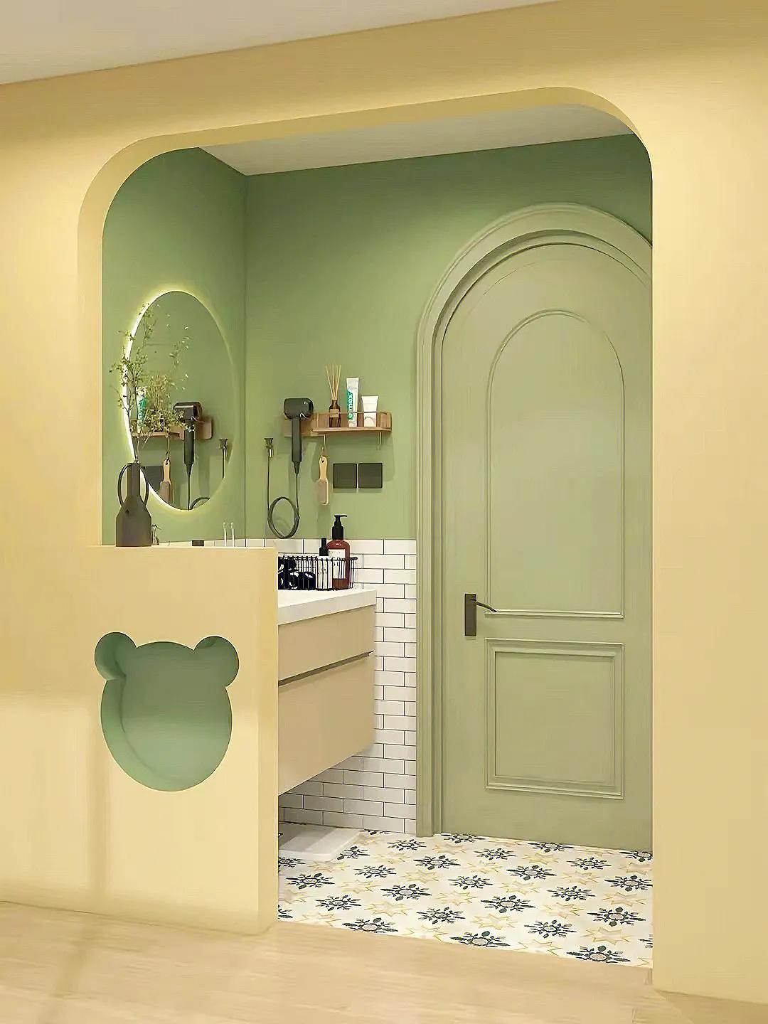 卫生间3色效果图,30款卫生间干区效果图