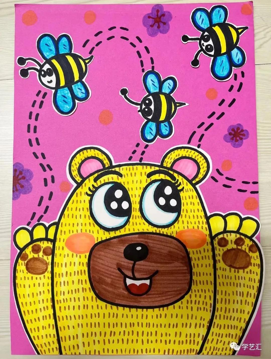 怎么画又漂亮又萌的儿童画,儿童画考级1-10级作品图片范画