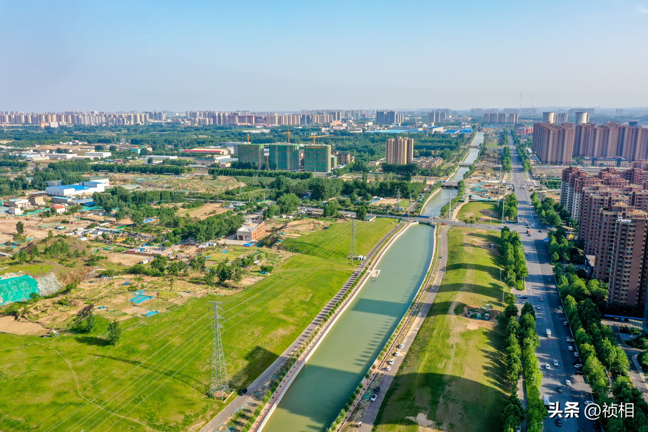 航拍郑州白沙新片区，省级产业集聚区，未来中原经济区核心之一