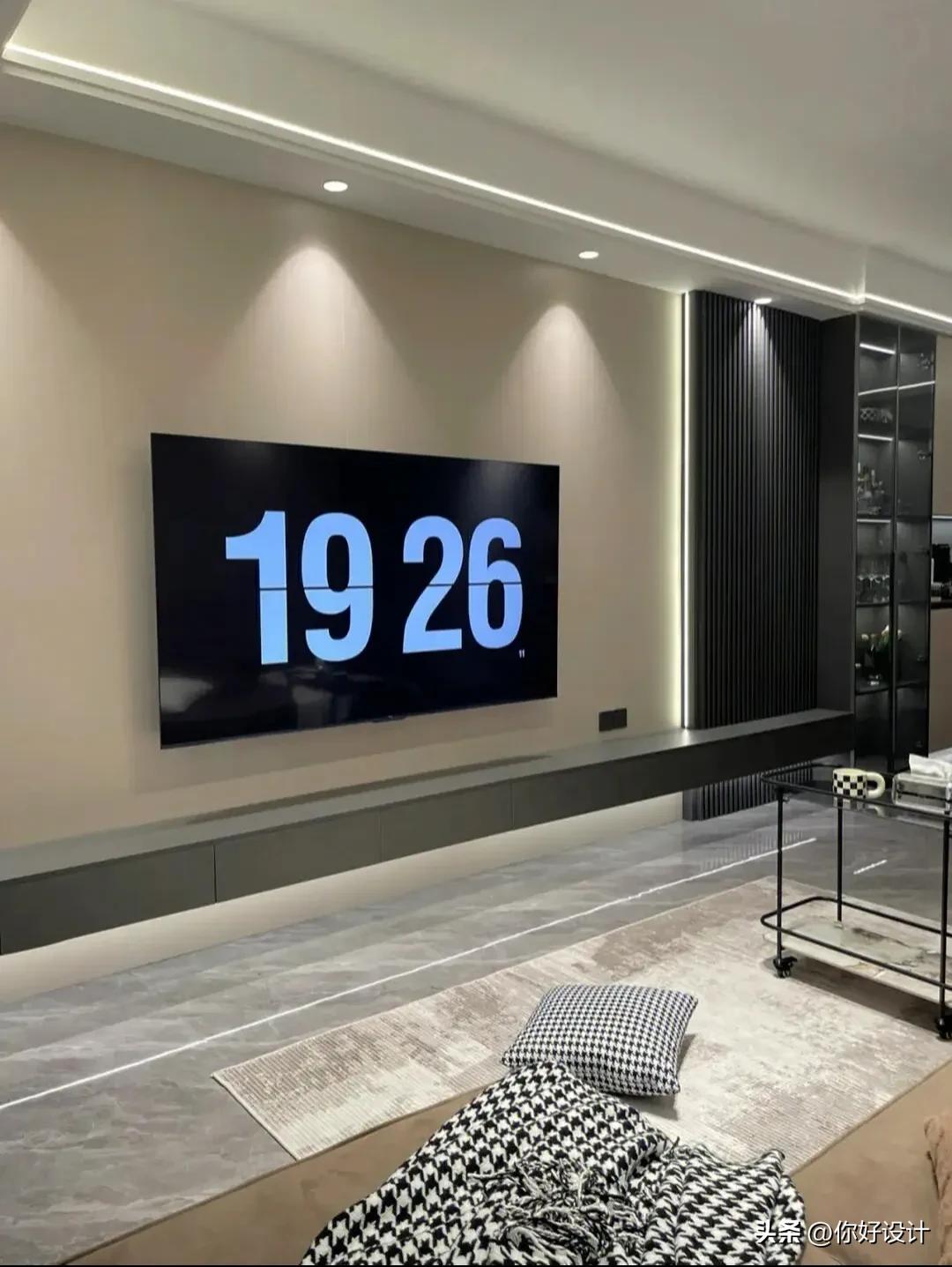 三十款电视背景墙设计,三十平大客厅电视背景墙