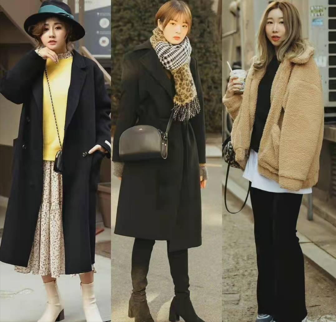 韩国街拍秋季女生穿搭潮,韩国街拍女生穿搭慢视频