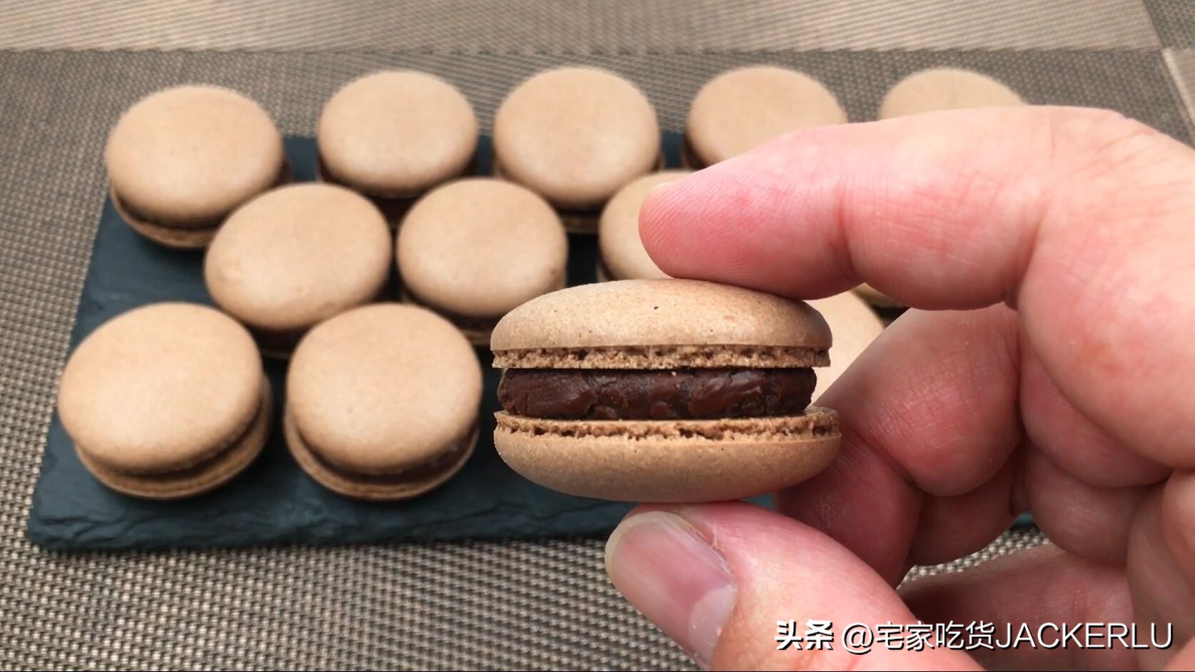 法式马卡龙的夹心做法,蔓越莓可可马卡龙吃法