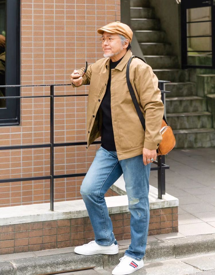 中年男人春秋季穿牛仔裤怎么搭配,中年男人牛仔裤搭配西装