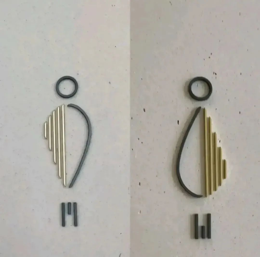 厕所设计标志理念介绍,厕所标识创意设计