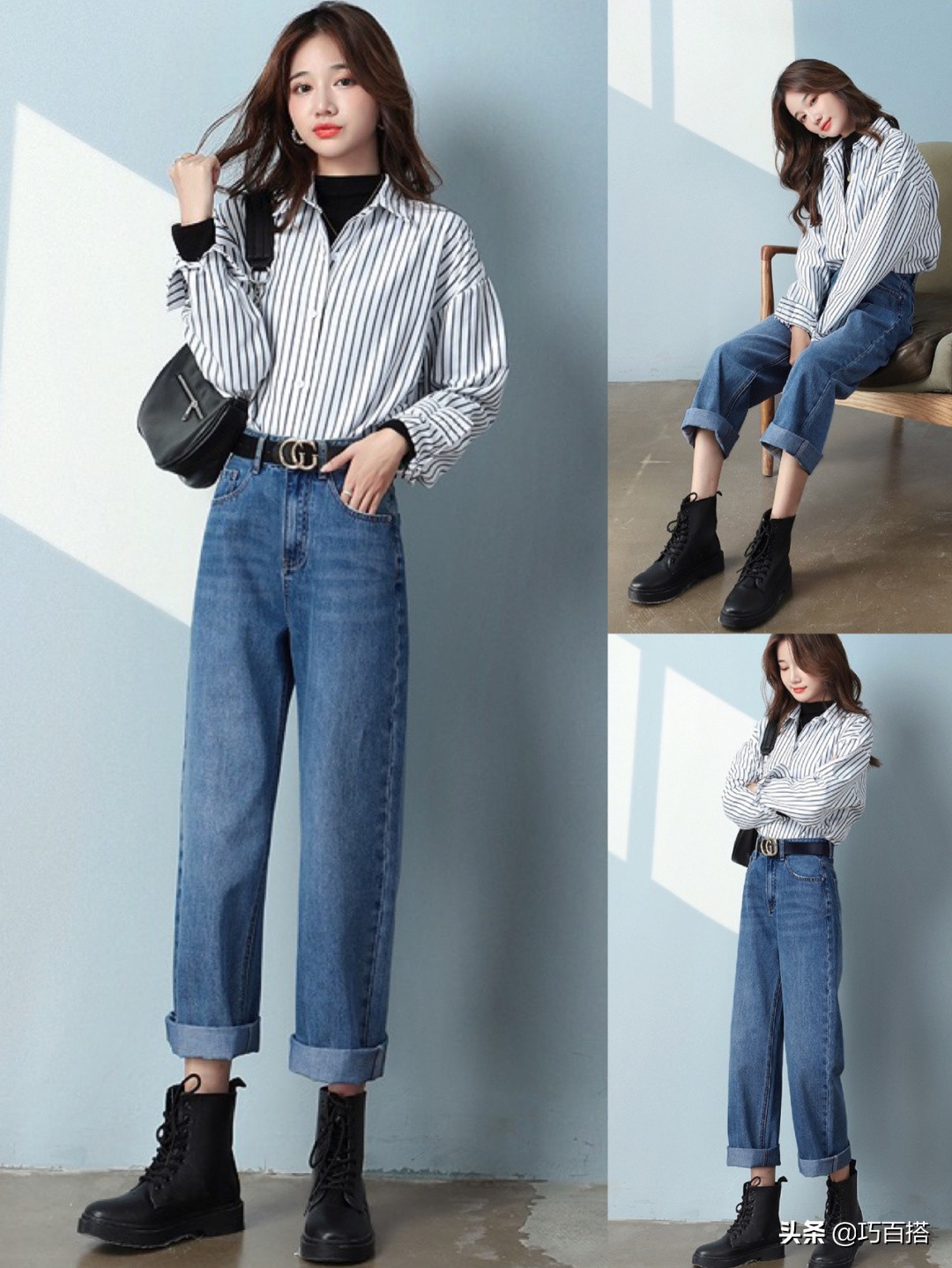 今年牛仔裤冬天流行的最新穿搭,今年秋冬季最流行什么样的牛仔裤