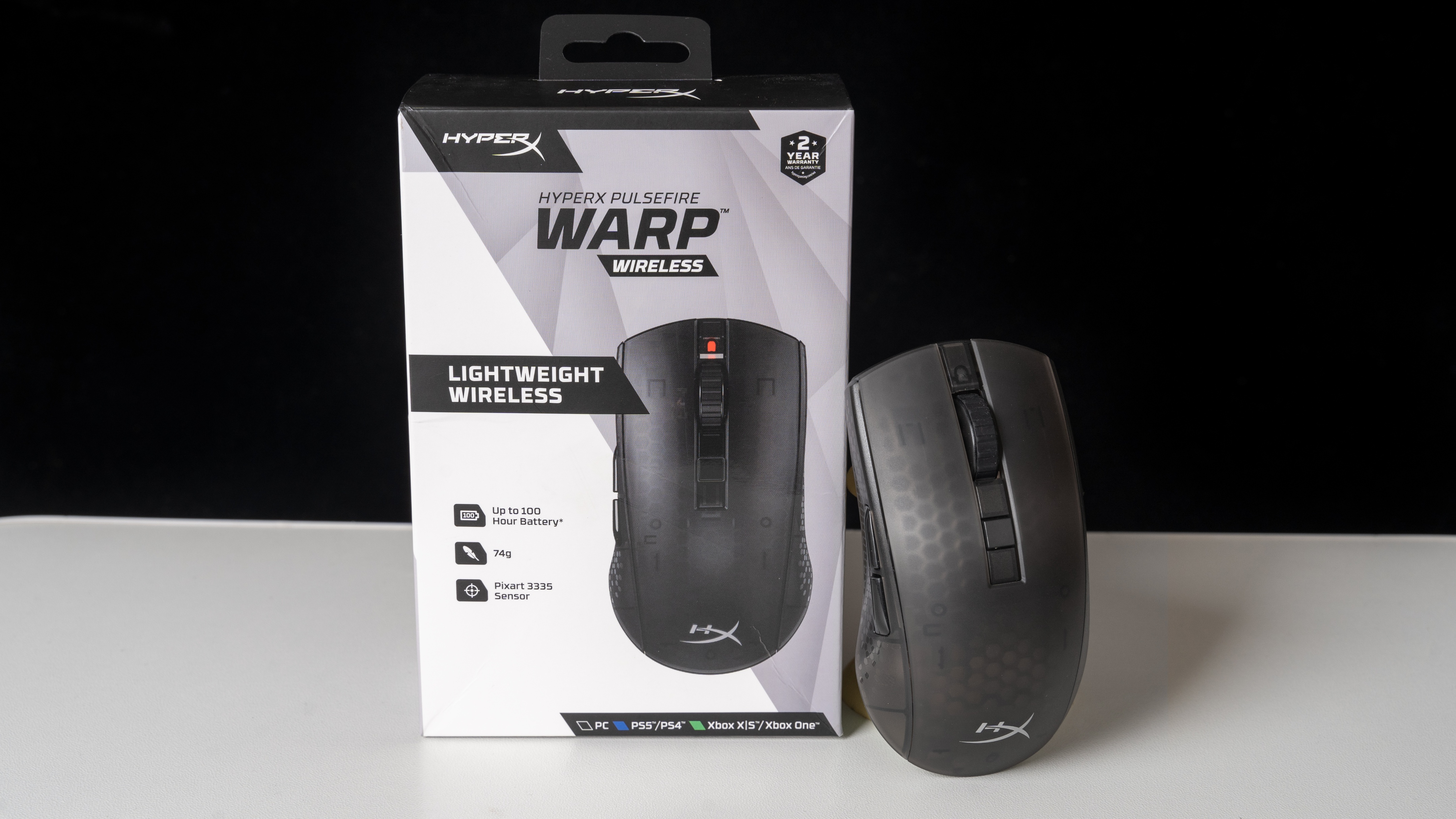 极度未知炽火无线游戏鼠标体验,100小时续航+黑透+轻量化设计