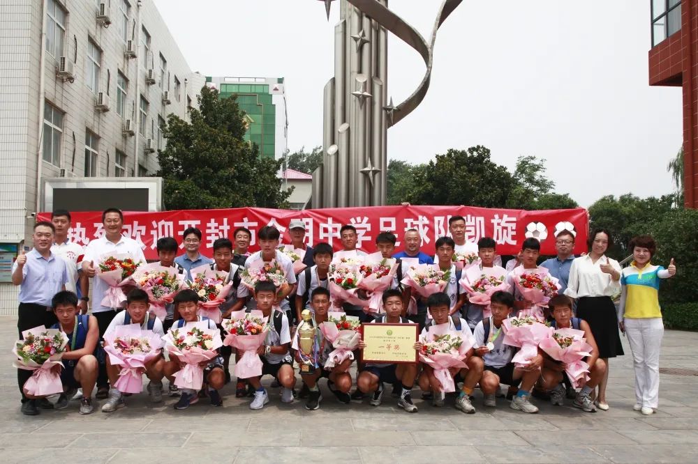 开封金明中学足球队的照片,金明中学足球队