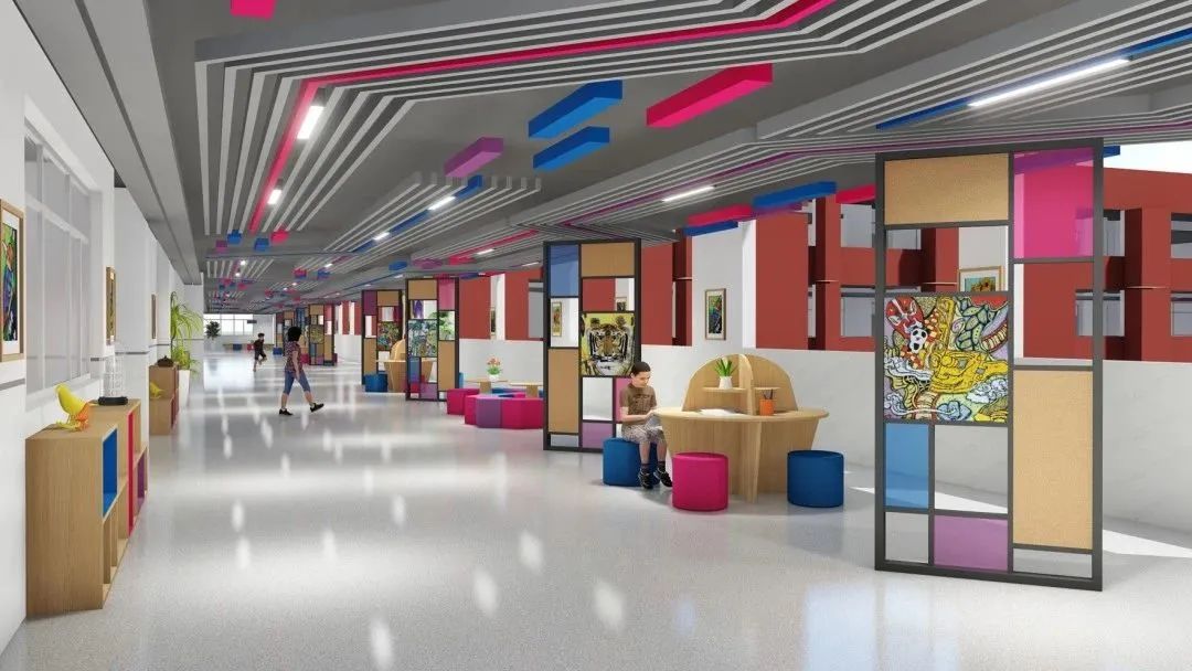 书香校园走廊文化墙,阅读走廊创意设计