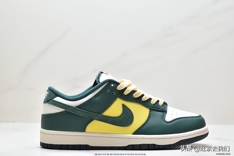 sblowdunk低帮板鞋细节,巴西配色sbdunk