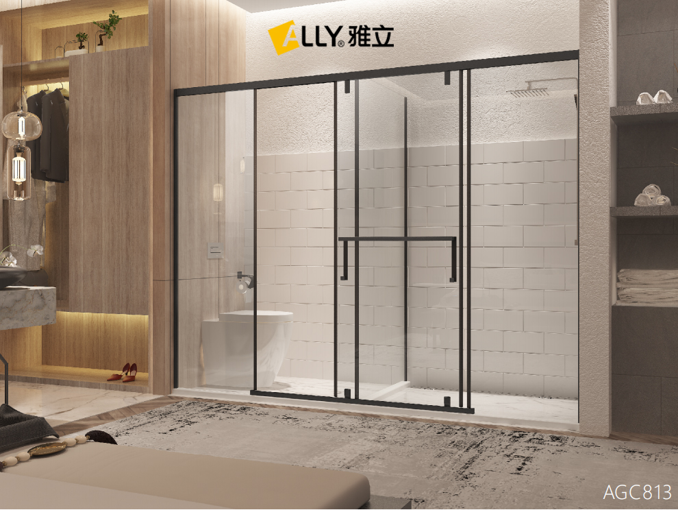 淋浴房隔断帘隔断墙哪个好,淋浴间用浴帘隔断效果