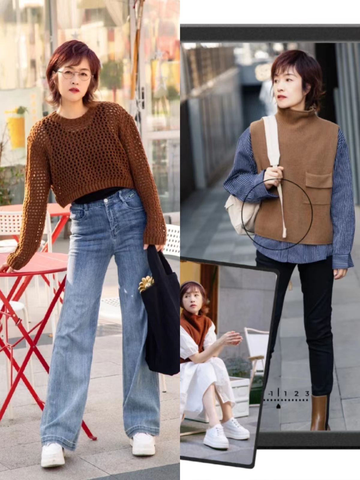 冬季卡其色小个子的最佳搭配,春天卡其色短款羊绒大衣怎么搭配