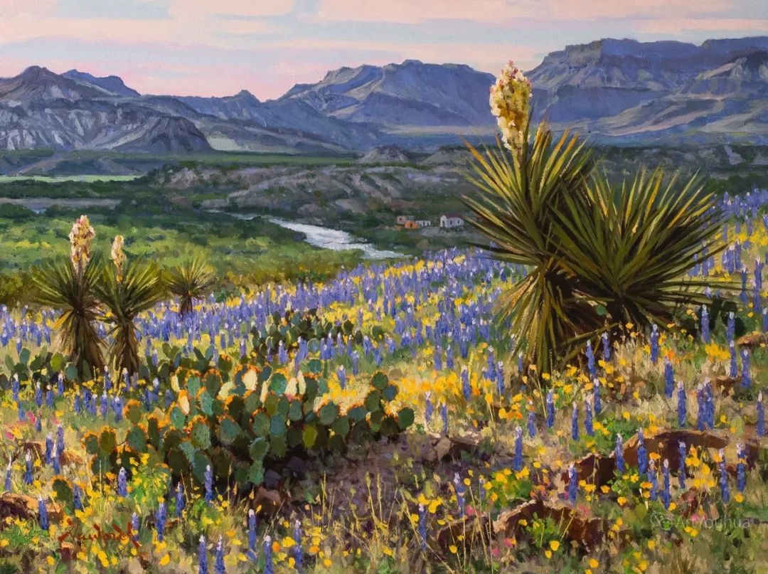 大师笔触生动的风景油画,视觉冲击力很强的风景油画图片