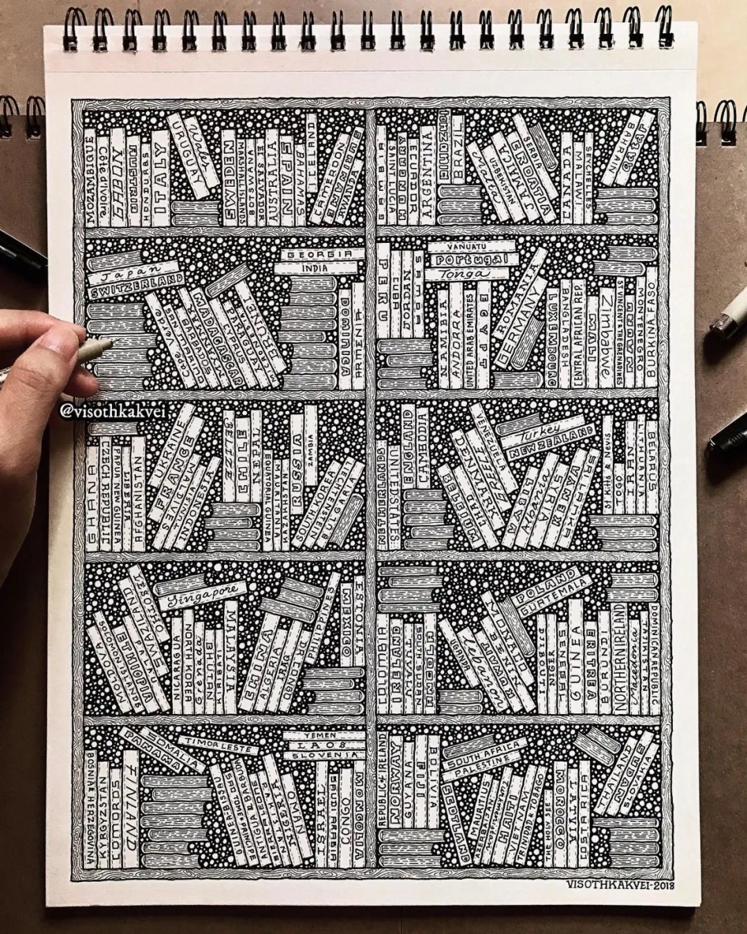 治愈强迫症的画,看了让人强迫症发作的画