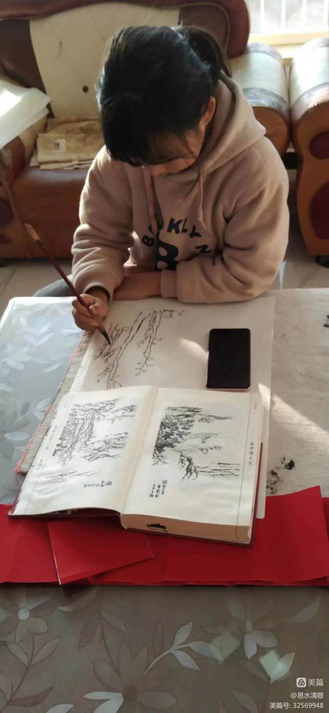 易水书画工作室部分小画家网课花絮