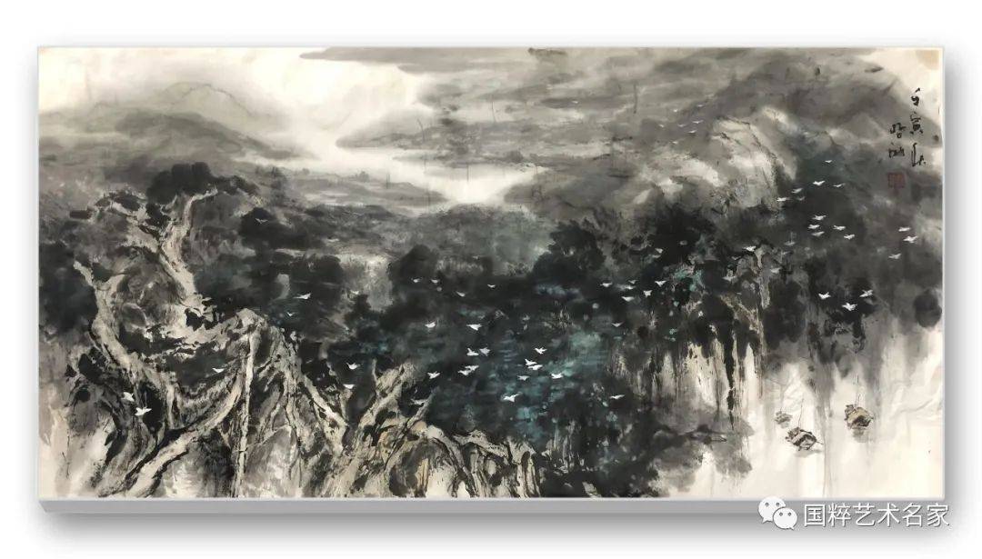 林哲鸿山水作品,林哲鸿国画