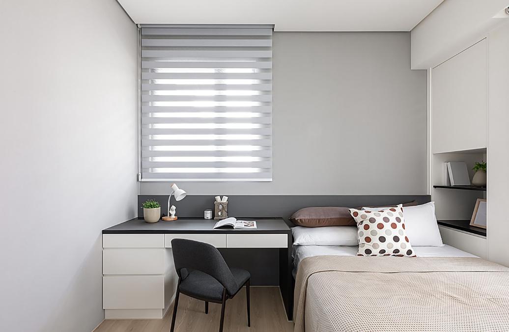 小户型客厅电视柜装修现代简约风,118户型适合满墙电视柜吗