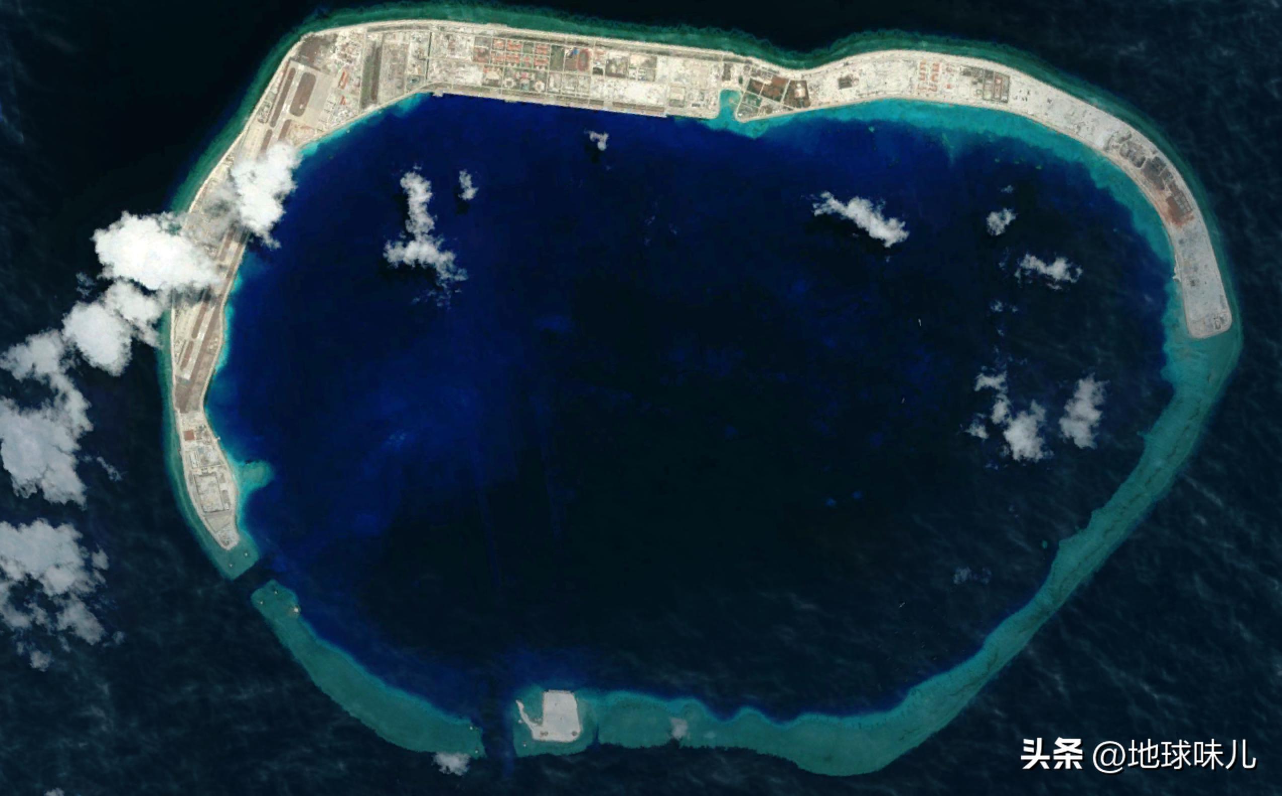 美济岛南海第一大岛发展潜力巨大,南沙群岛美济岛