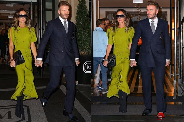 48岁维多利亚太想吸睛，皮肤虽黑，穿亮绿紧身裙凹凸有致别具魅力