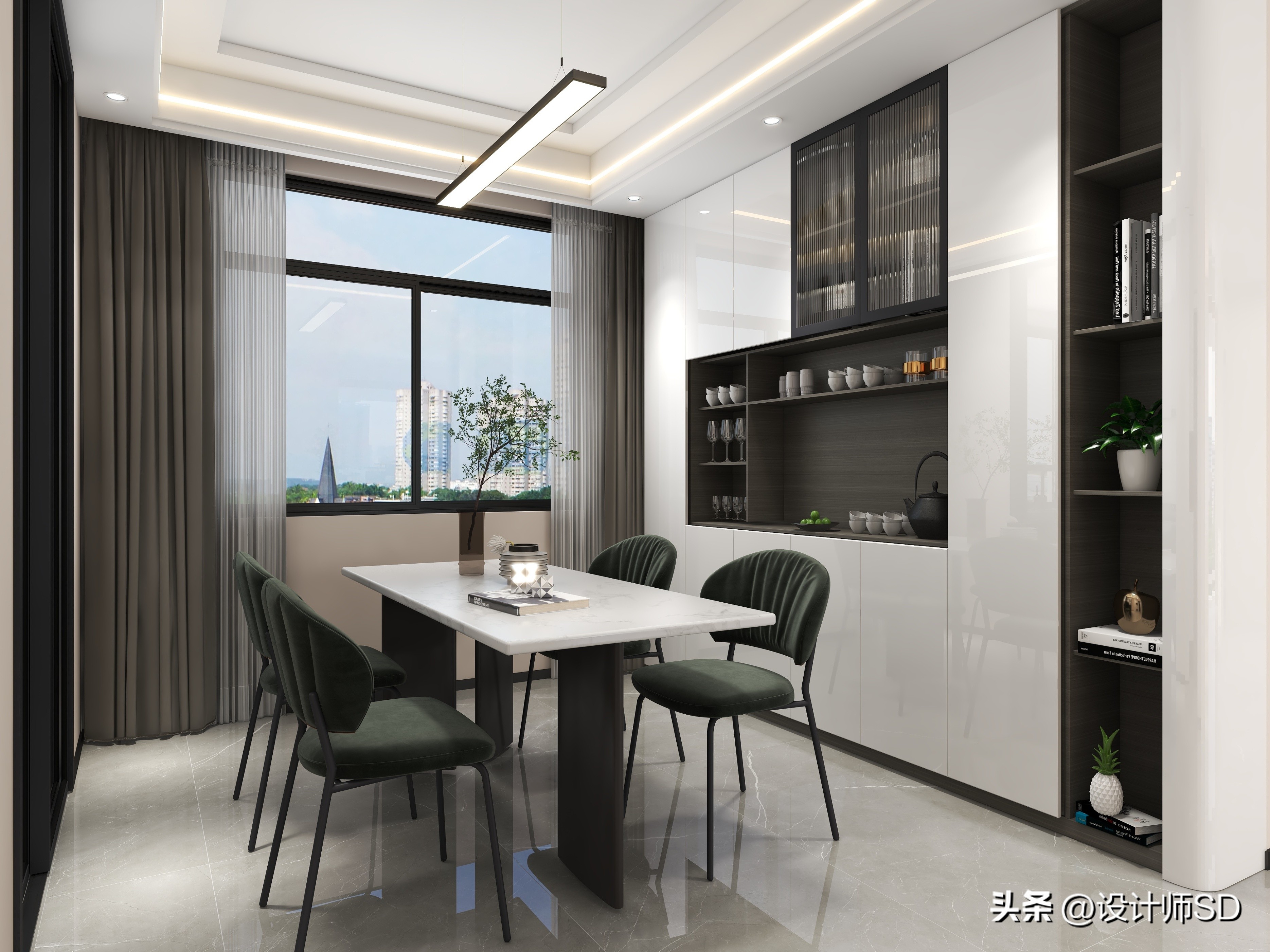 一进门客餐厅全屋一览无遗,一进屋就好看的餐厅