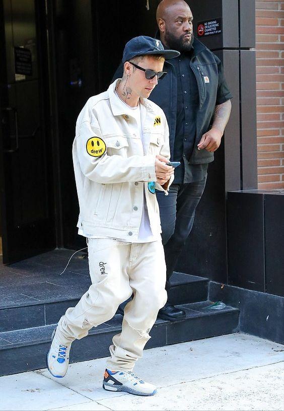 贾斯汀比伯黑色牛仔夹克,贾斯汀比伯fearofgod牛仔外套