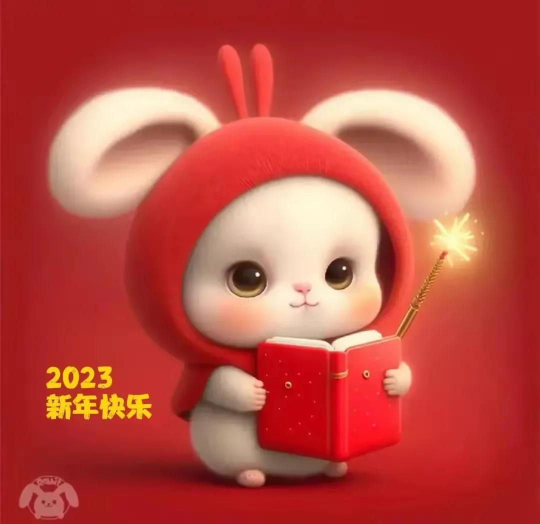 新年头像兔年2023唯美,2023年兔年头像图片卡通可爱