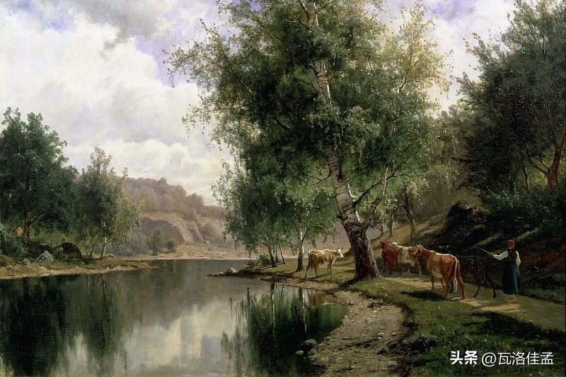 夏天的魅力诗句,夏天的美丽景色绘画