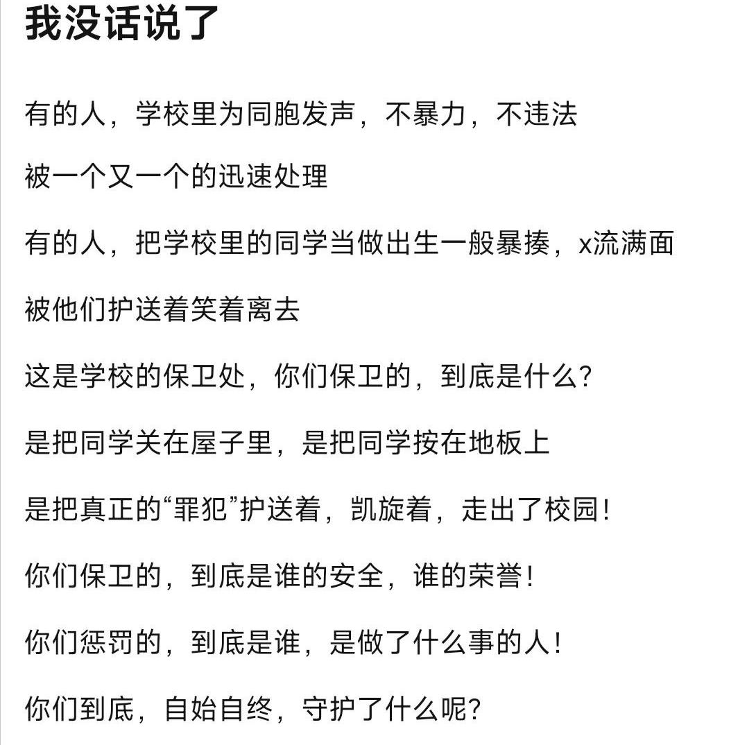校霸挑衅体育生被群殴,湖北高校冲突事件后续打人男子