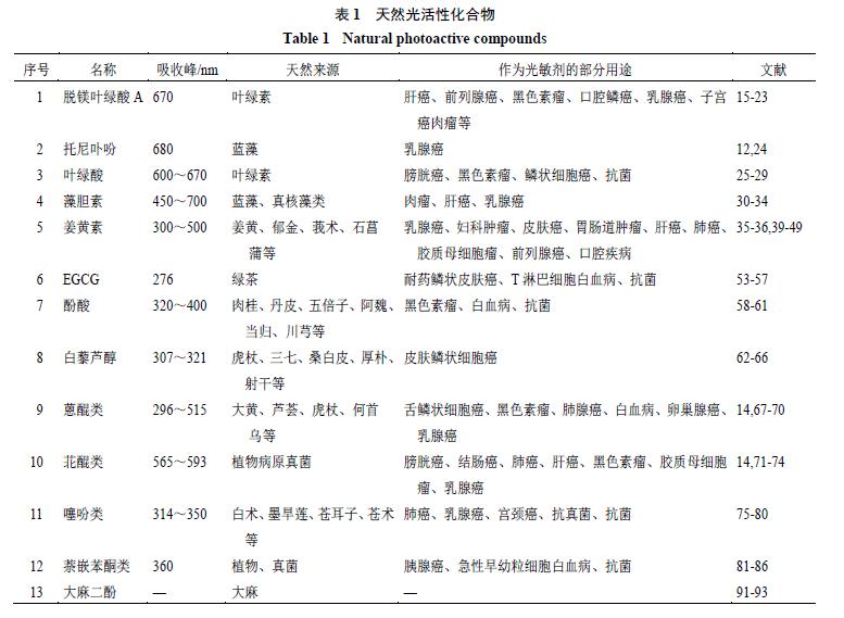光敏剂研究背景,中国新型光敏剂