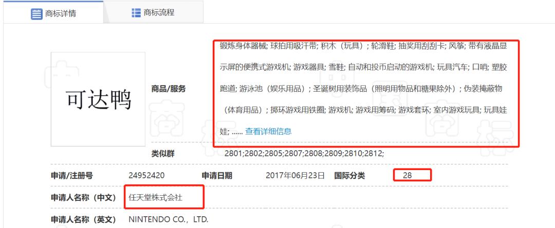 可达鸭商标被人注册,可达鸭商标