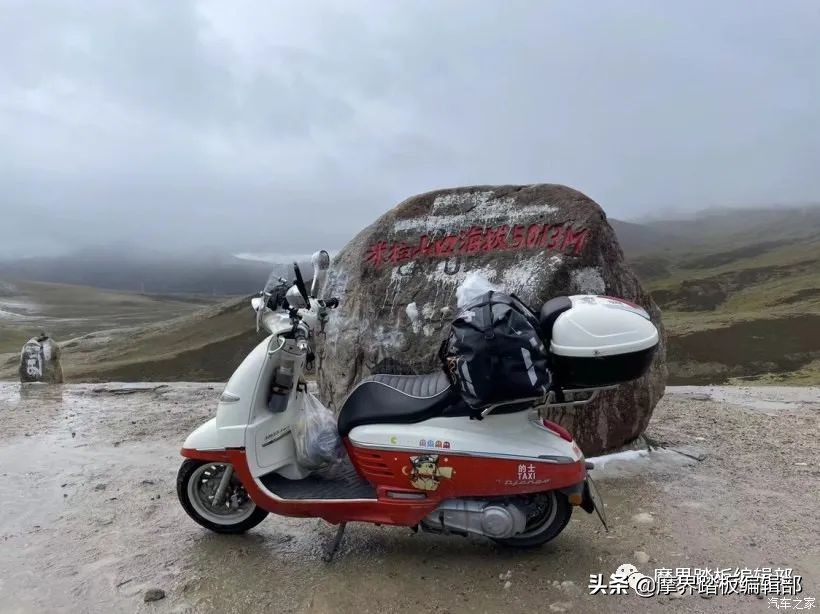 踏板女骑魔女桃子：从骑行单车后入坑标致姜戈150的*藏西**摩旅之行