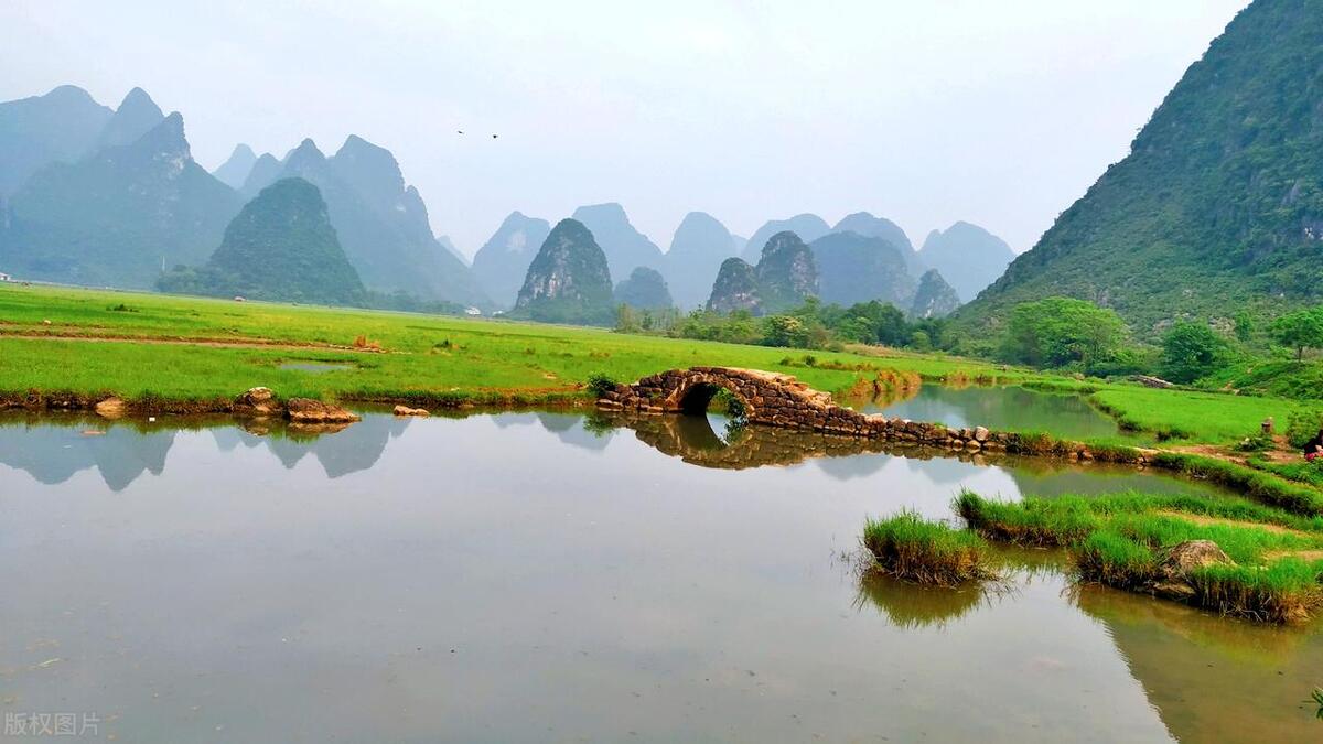 广西农村山水田园美景,广西7处山水田园风光