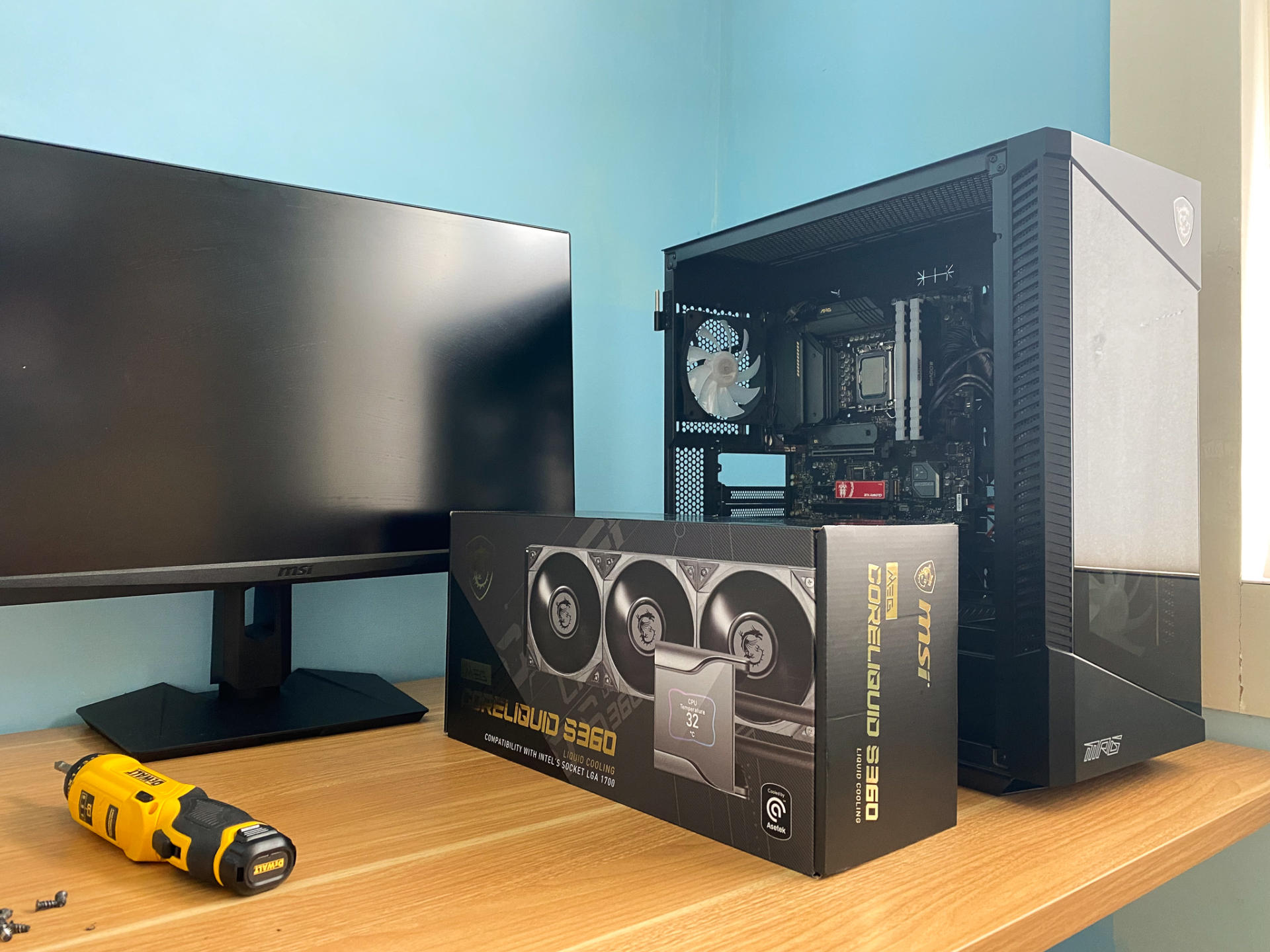 战神s360水冷评测,微星s360水冷超频测试