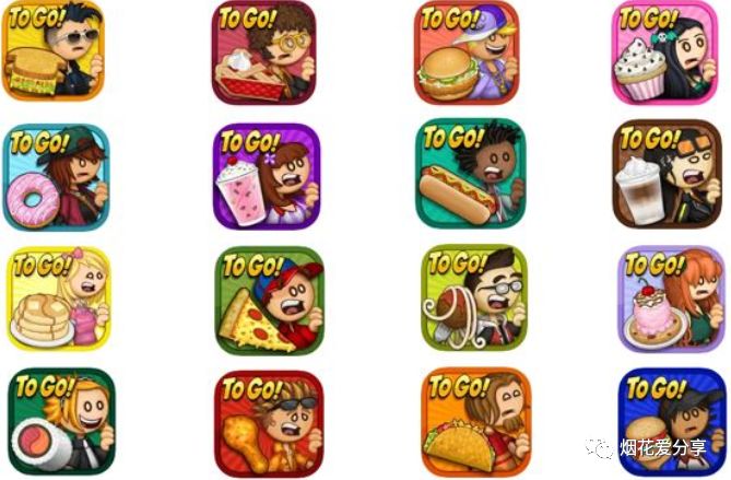 苹果ios游戏分享【老爹系列游戏Papas】16款游戏合集