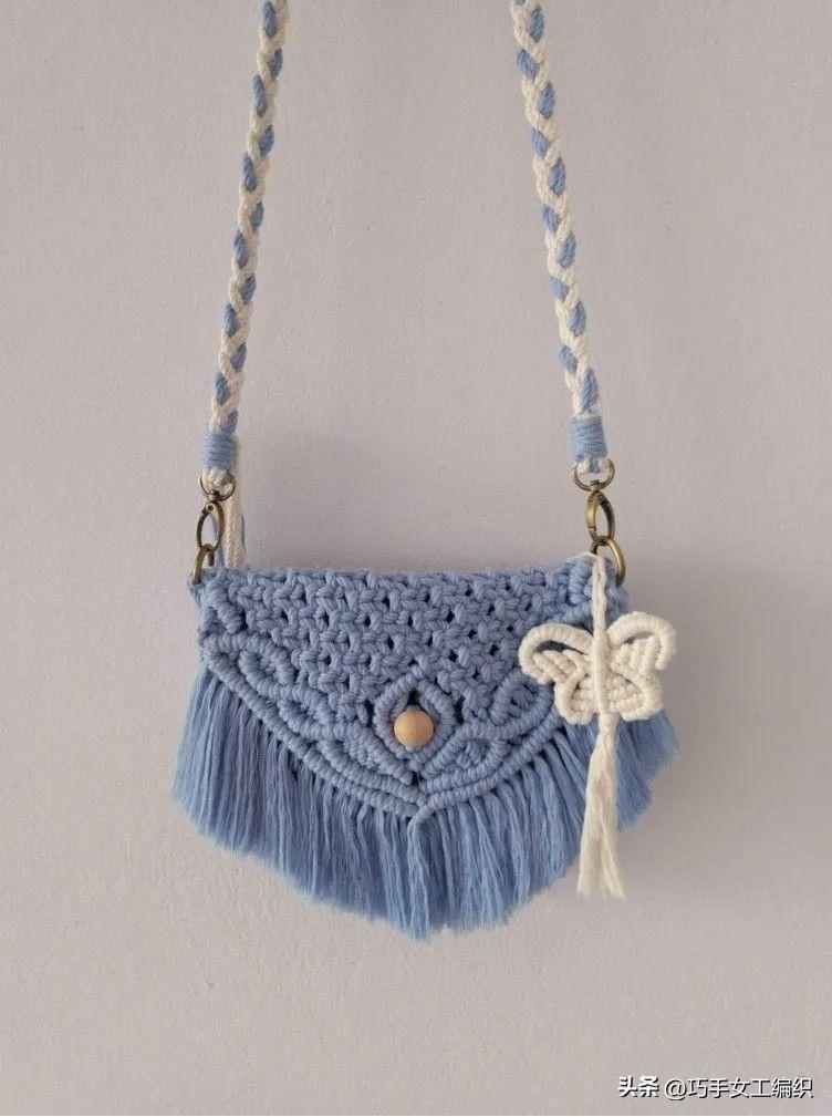 自己用绳子编一个东西,绳子编小包教程